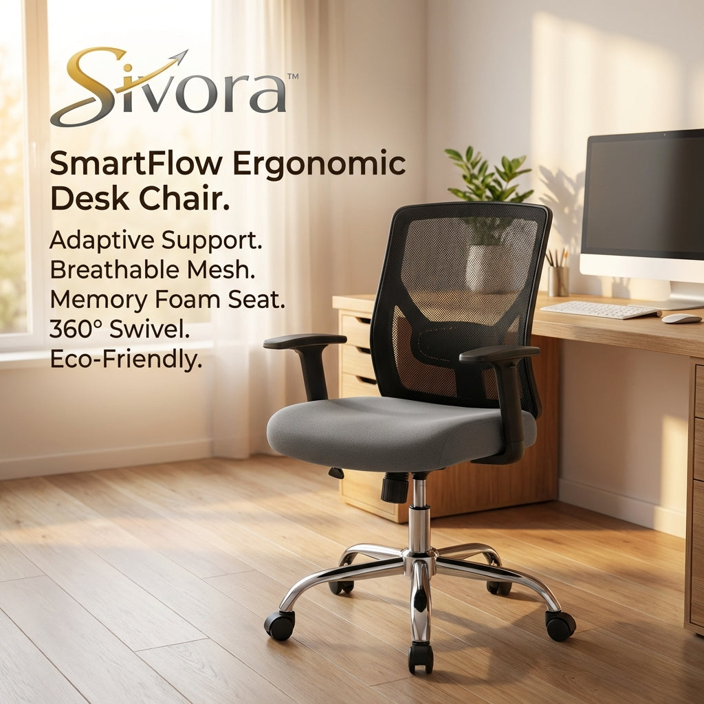 SmartFlow Ergonomic Desk Chair
